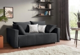 Sofa – lova Nr143 pilka su miego funkcija ir dėže patalynei