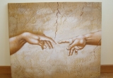 Paveikslas "Adomo sukūrimas" (freskos fragmentas)
