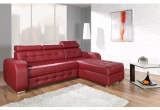 PICANTO kampinė sofa su miegojimo mechanizmu ir dėže patalynei (Dirbtinė oda)