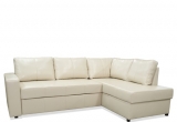 PICOLO kampinė sofa su miegojimo mechanizmu ir dėže patalynei (Dirbtinė oda)