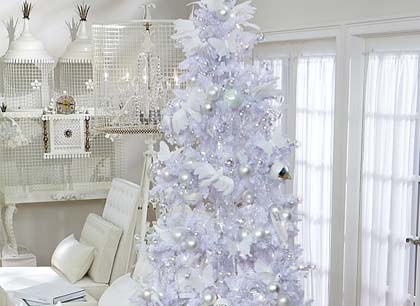 Baltas Kalėdinis dekoras